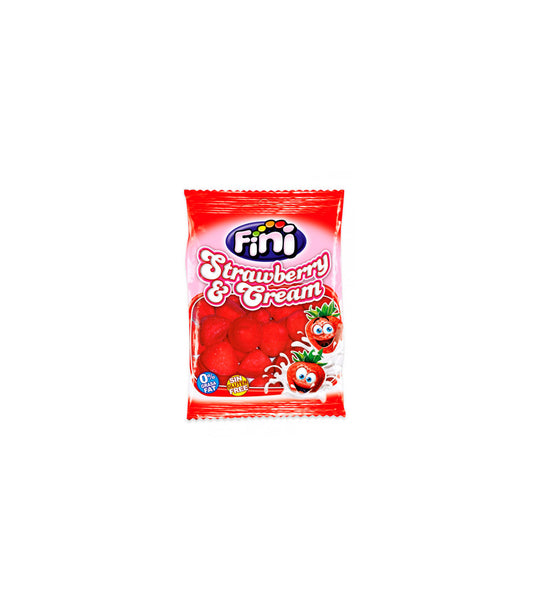 Fini Fresas Nata caja 12 bolsas de 75 g